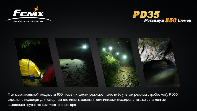 Фонарь Fenix PD35 Cree XM-L2 (U2)