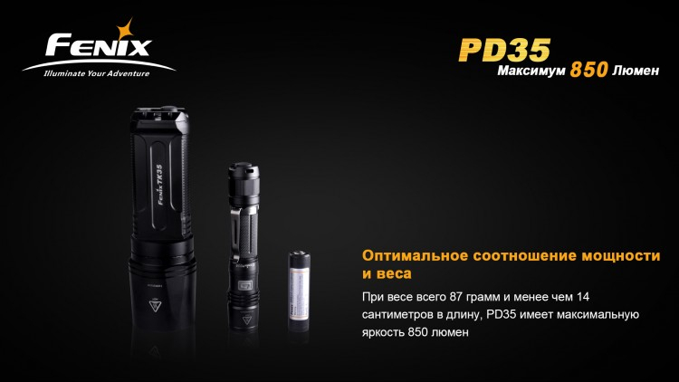 Фонарь Fenix PD35 Cree XM-L2 (U2)