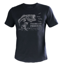 Футболка Fishing ROI BASS тёмно-серая