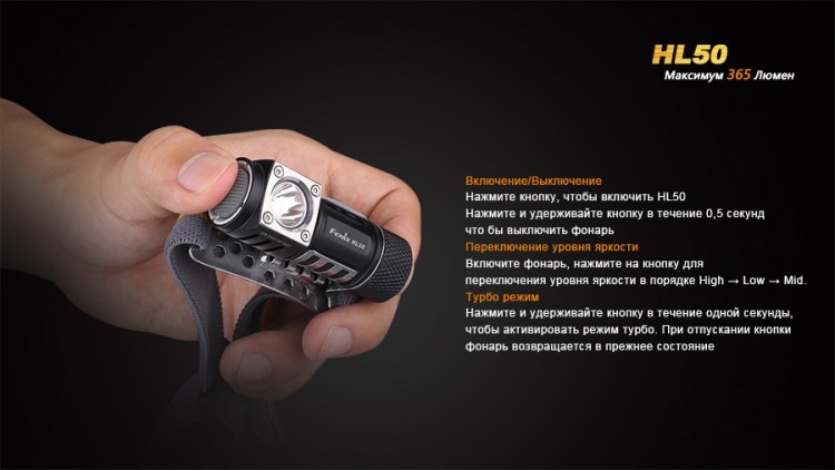 Фонарь Fenix HL50 Cree XM-L2 (Т6)