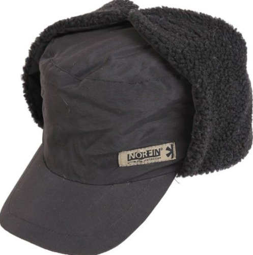 Шапка-вушанка на мембрані (з козирком) Norfin Inari Gray 