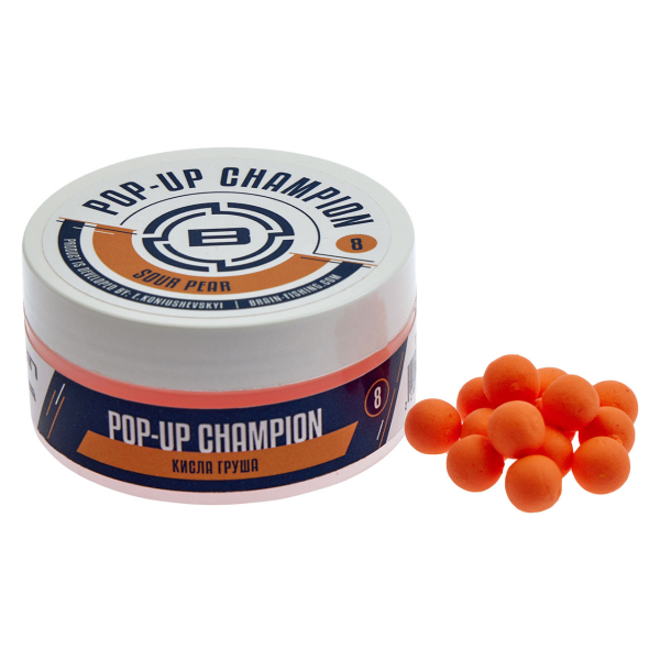 Бойли Brain Champion Pop-Up Sour Pear (груша) 10mm 34g