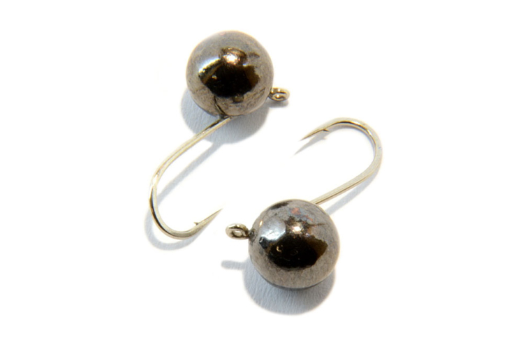 Мормышка вольфрамовая Шар с ушком 6мм (чёрный)