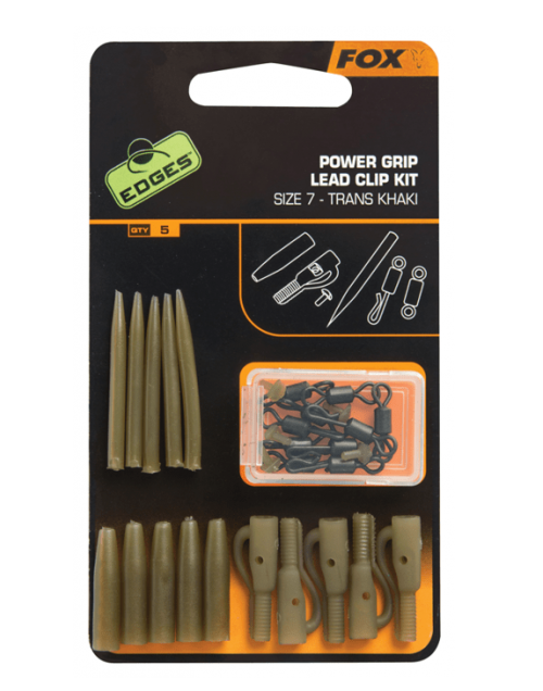 Набір кліпс з посиленим силіконовим конусом Fox Edges Power Grip Lead Clip Kit