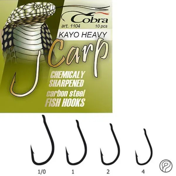 Гачки коропові Cobra Carp Kayo Heavy CC305 (1104) 10 шт.